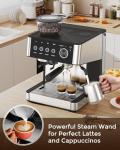 20 Bar Espresso Machine with Grinder and Frother