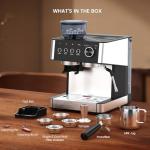 20 Bar Espresso Machine with Grinder and Frother