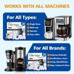 Coffee Machine Cleaner & Descaler Tablets - 34 Pack
