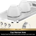 CHULUX Slim Espresso Machine with Milk Frother
