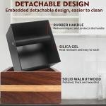 Kmise Walnut Espresso Accessories Organizer Box