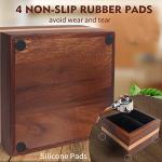 Kmise Walnut Espresso Accessories Organizer Box