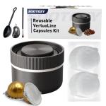 Nespresso Vertuo Reusable Pods Kit with Foil Lids