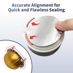 Nespresso Vertuo Reusable Pods Kit with Foil Lids