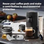 Nespresso Vertuo Reusable Pods Kit with Foil Lids