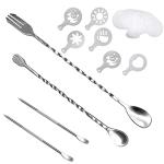 36-Piece Coffee Art Maker Set with Stencils and Tools