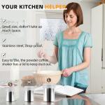 Stainless Steel Coffee Shaker Set with Stencils