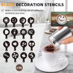Stainless Steel Coffee Shaker Set with Stencils
