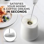 Zulay Electric Milk Frother for Coffee & Matcha