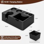 MEION 10-in-1 Espresso Tamping Station and Knock Box