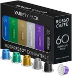 ROSCO CAFFÈ 60 Aluminum Nespresso Capsules Variety Pack