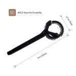 MiiCoffee Espresso Machine Cleaning Brush for 58mm Grouphead, Detachable 360° Nylon Cleaning Bristles