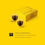 Set of 2 Double Wall Espresso Glass Cups