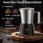 17oz Stainless Steel Milk Frother for Home Drinks