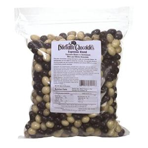 Dilettante Espresso Blend Espresso Beans In Semisweet, Milk and White Chocolate, 5 Pound