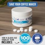 Espresso Machine Cleaning Tablets - 100 Count