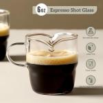 Set of 2 Stackable 6 OZ Espresso Cups