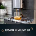 Bacimi® Clear Espresso Cups with Colorful Handles - Set of 6