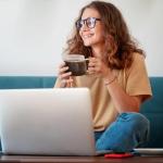 AVLA 6 Pack 16 OZ Clear Coffee Mugs