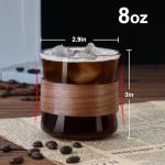 PARACITY Set of 2 Espresso Cups with Wooden Ring