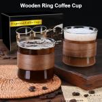 PARACITY Set of 2 Espresso Cups with Wooden Ring