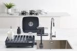 Joseph Joseph Caddy Kitchen Sink Area Organiser with Sponge Holder and Cloth Hanger - Grey