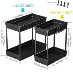PurKeep 2 Tier Under Sink Storage Organiser Set