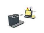 Joseph Joseph Caddy Kitchen Sink Area Organiser with Sponge Holder and Cloth Hanger - Grey