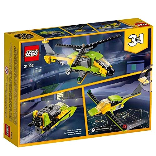 LEGO Creator 3in1 Helicopter Adventure 31092 Building Kit (157 Pieces)