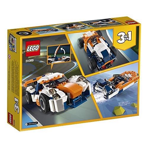 LEGO Creator 3in1 Sunset Track Racer 31089 Building Kit (221 Pieces)
