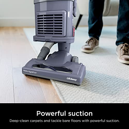 Shark Navigator Upright Vacuum for Carpet and Hard Floor with Lift-Away Handheld HEPA Filter, and Anti-Allergy Seal (NV352), Lavender