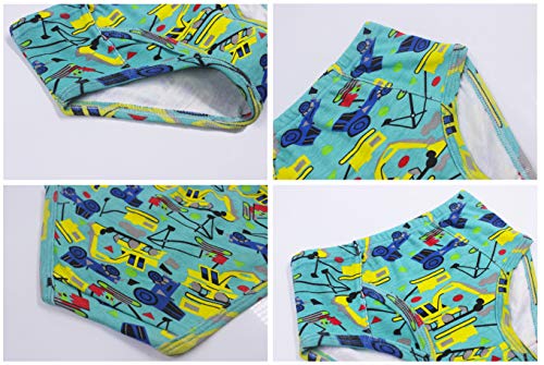 Boys' Little Kid 5-Piece Cotton Pajama & Underwear Set for 2-12 Years Long Sleeve Short Sleeve Sleepwear & Briefs