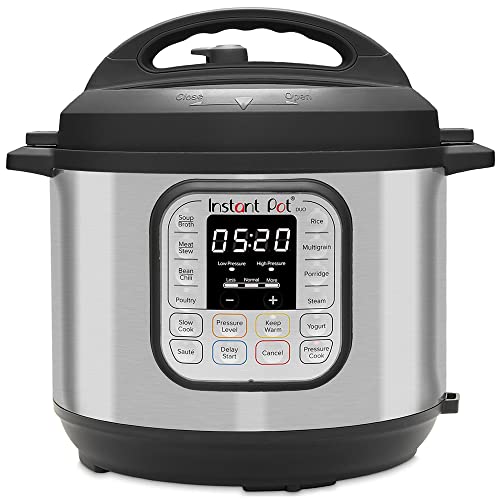 Instant Pot Duo 7-in-1 Electric Pressure Cooker, Slow Cooker, Rice Cooker, Steamer, Saute, Yogurt Maker, and Warmer, 6 Quart, 14 One-Touch Programs