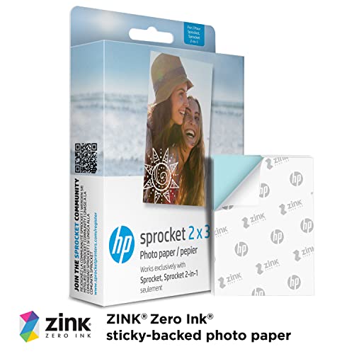 HP Sprocket Photo Paper | 2x3 | 100 sheets