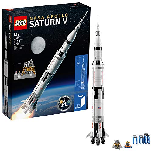 LEGO Ideas NASA Apollo Saturn V 21309 Outer Space Model Rocket for Kids and Adults, Science Building Kit (1969 Pieces)