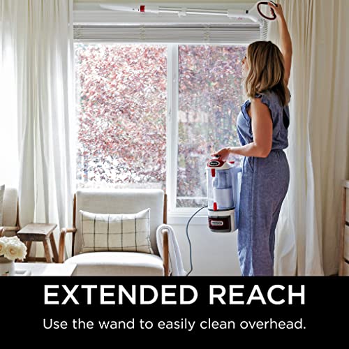 Shark Rotator Professional Upright Corded Bagless Vacuum for Carpet and Hard Floor with Lift-Away Hand Vacuum and Anti-Allergy Seal (NV501), White with Red Chrome