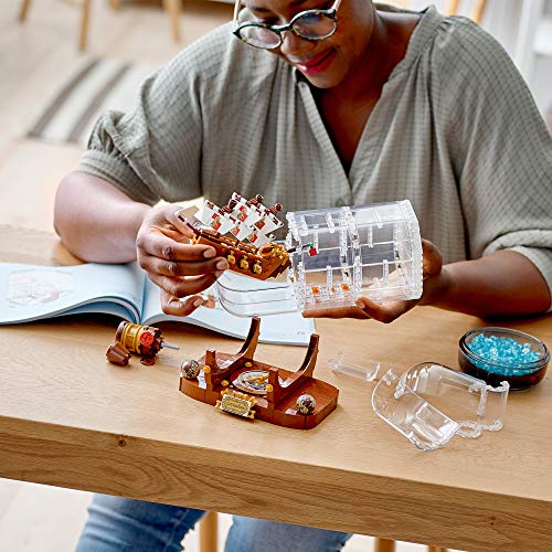 LEGO Ideas Ship in a Bottle 21313 Expert Building Kit, Snap Together Model Ship, Collectible Display Set and Toy for Adults (962 Pieces)