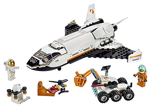 LEGO City Space Mars Research Shuttle 60226 Space Shuttle Toy Building Kit with Mars Rover and Astronaut Minifigures