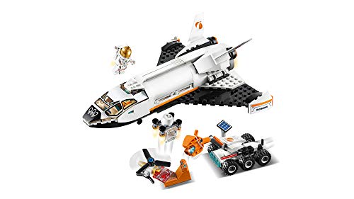 LEGO City Space Mars Research Shuttle 60226 Space Shuttle Toy Building Kit with Mars Rover and Astronaut Minifigures