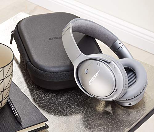 Bose QuietComfort 35 II Noise Cancelling Bluetooth Headphonesâ Wireless, Over Ear Headphones with Built in Microphone and Alexa Voice Control, Silver