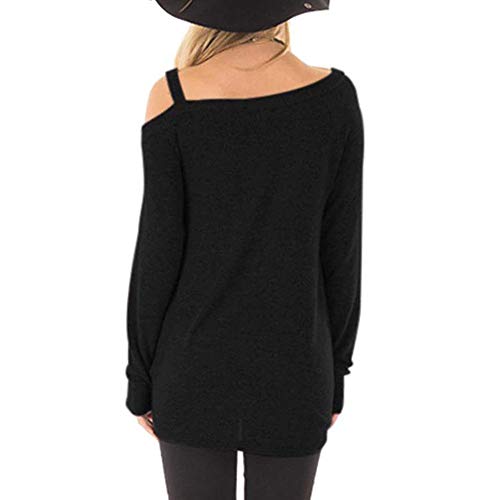 WUAI-Women Casual Shirts Cold Shoulder Tops Short Sleeve Fashion Knot Twist Front T-Shirt Blouse