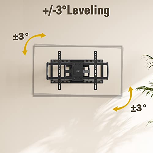 Mounting Dream UL Listed TV Wall Mount Bracket for Most 42-90 Inch TVs, Full Motion TV Mount with Articulating Arms, Max VESA 600x400mm and 132 lbs, Fits 16", 18", 24" Studs, MD2298