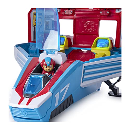 Paw Patrol, Super Paws, 2-in-1 Transforming Mighty Pups Jet Command Center with Lights and Sounds