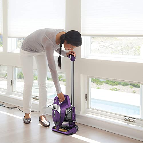 Shark Rocket Corded Ultra-Light Vacuum with Zero-M Anti-Hair Wrap Technology, XL Dust Cup, Hand Vacuum Mode, & Swivel Steering (ZS351), Plum Purple (Renewed)