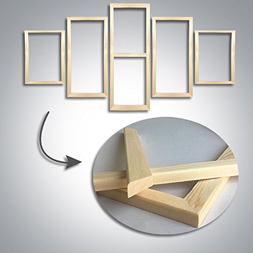 5 Panels Basketball Sports Wall Canvas Art Painting Kids Room Vintage Art NBA Team - Miami Heat Decor For Sports Game Room Large Size Boys Gift Bedroom Living Decor Stretched With Framed - 60"W x 32"H