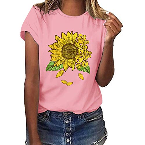 Women's Plus Size Sunflower Print T-Shirt