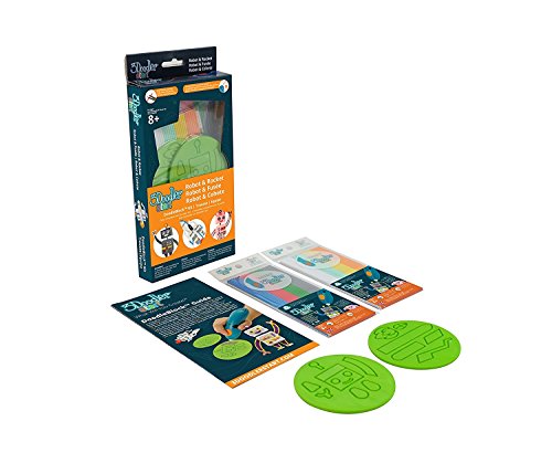 Robot+Rocket Doodleblock Kit with Refill Filaments - 3Doodler