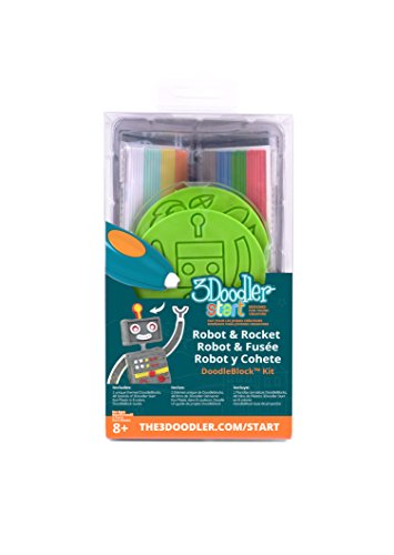 Robot+Rocket Doodleblock Kit with Refill Filaments - 3Doodler