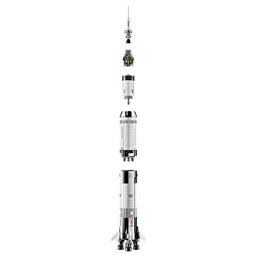 LEGO Ideas NASA Apollo Saturn V 21309 Outer Space Model Rocket for Kids and Adults, Science Building Kit (1969 Pieces)