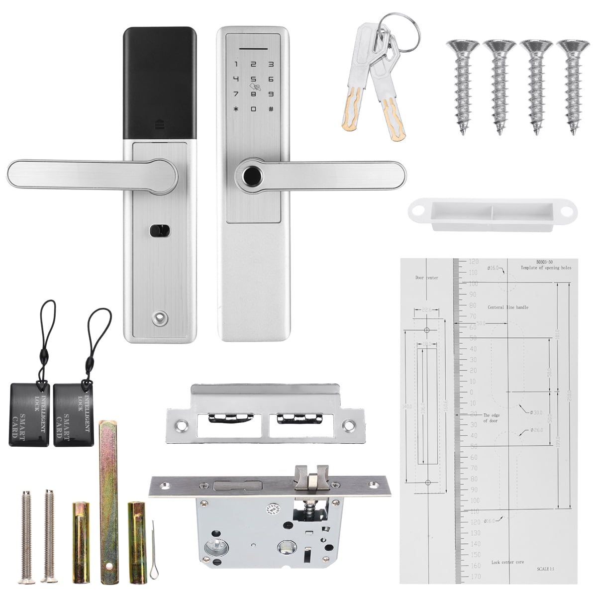 Smart Lock with Fingerprint and Touchscreen Technology